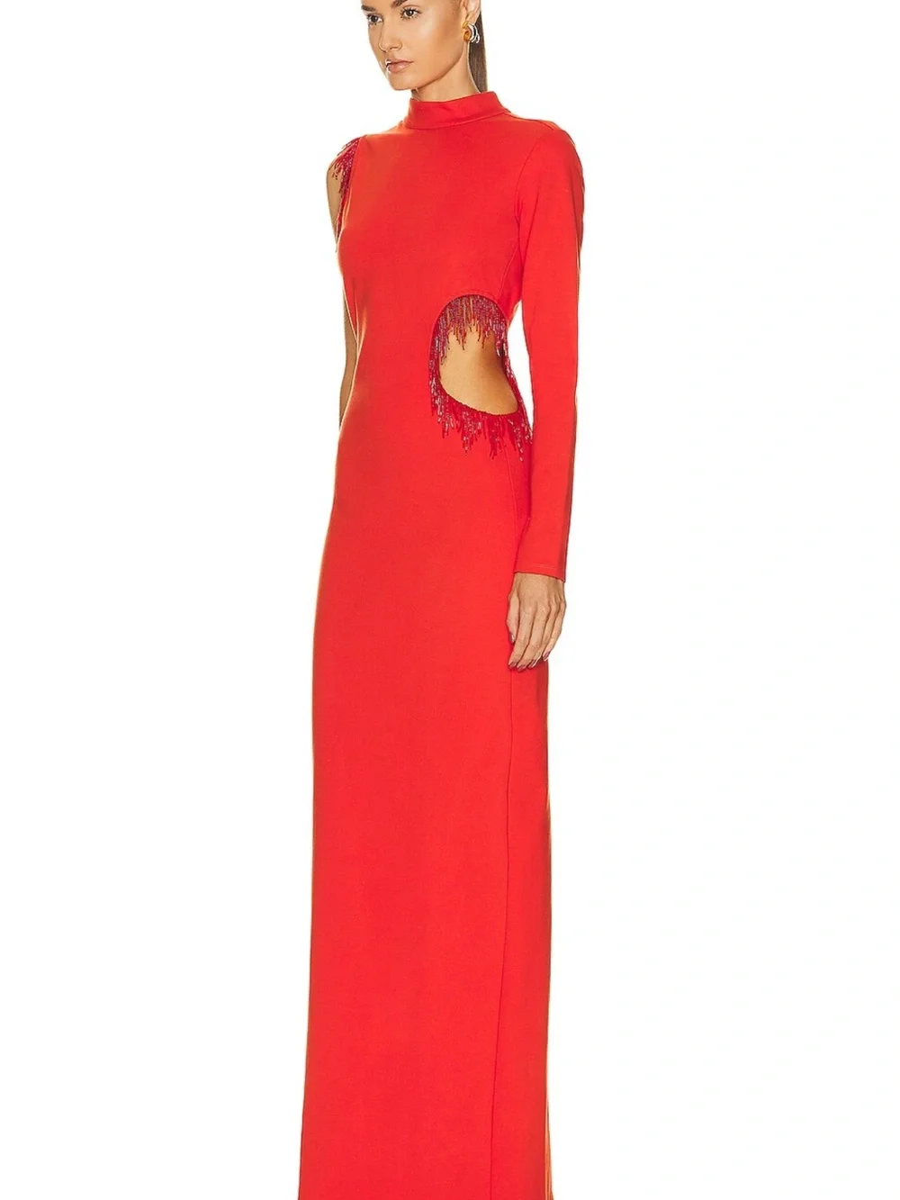 STAUD Formal Cut-Out Red Gown - Picture 5 of 16